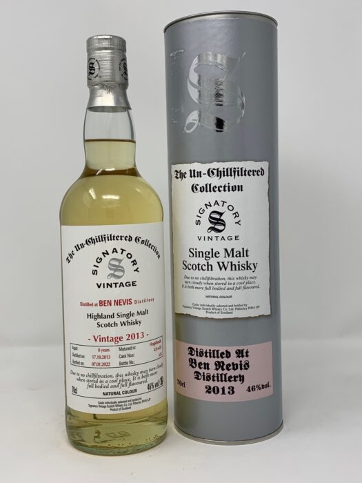 Ben Nevis 2013 Signatory 8 Year Old The Un-Chillfiltered Collection